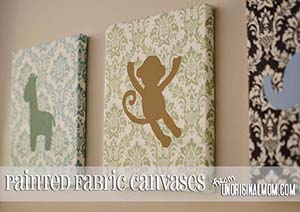 DIY Painted Fabric Canvases DIY Painted Fabric Canvases