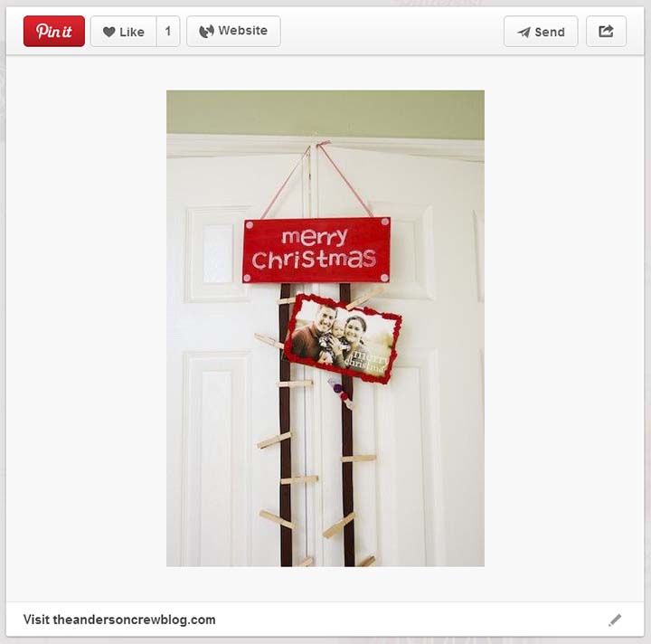 Diy Hanging Christmas Card Holder Unoriginal Mom