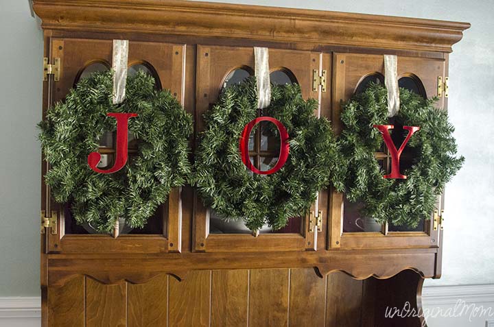 Decorating A China Cabinet For Christmas Unoriginal Mom