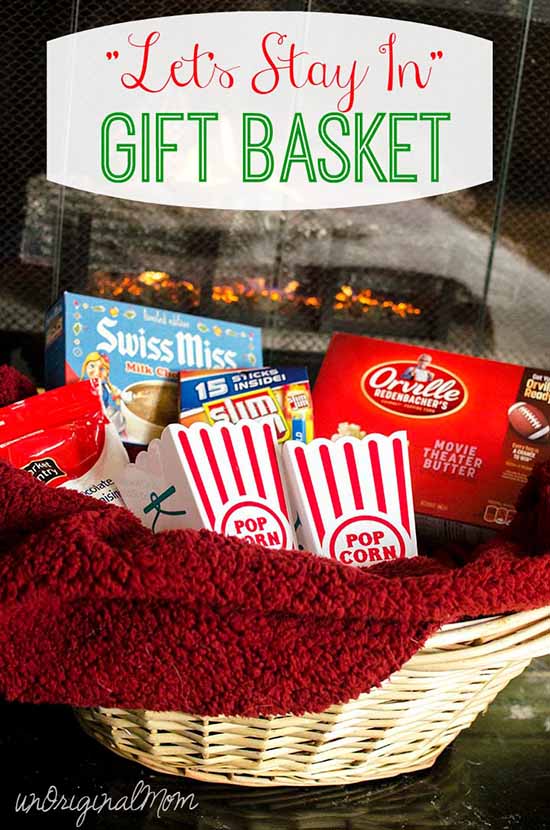 Let's Stay In" Gift Basket with