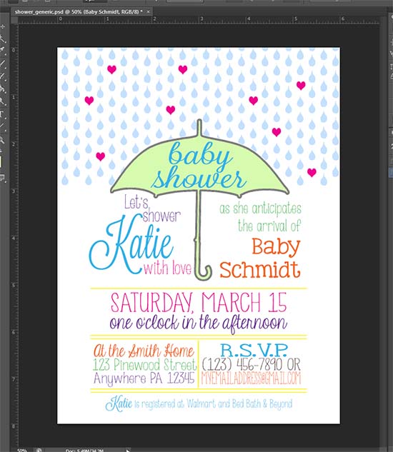 Print and cut baby shower invitations with your Silhouette - even when ...
