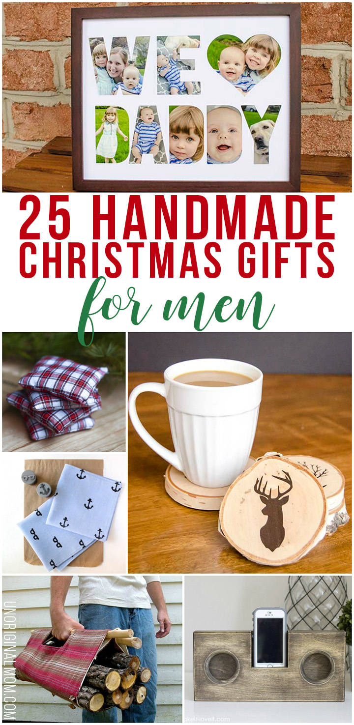 25 Handmade Christmas Gifts for Men - unOriginal Mom
