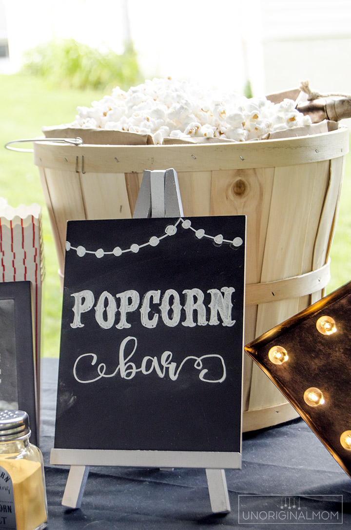 outdoor movie night popcorn bar 06