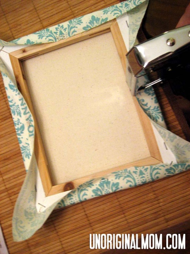 DIY Painted Fabric Canvas