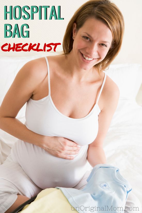 Free printable PDF hospital bag checklist - a great and thorough list for the first time mom!