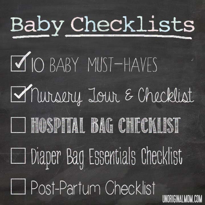 Nursery Tour & Checklist from unOriginalMom.com