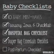 Baby Checklist: Diaper Bag Essentials