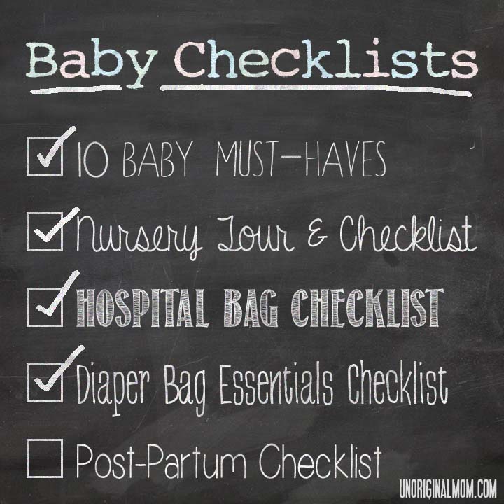 Hospital Essentials For Mom, DIY Baby Shower Gift