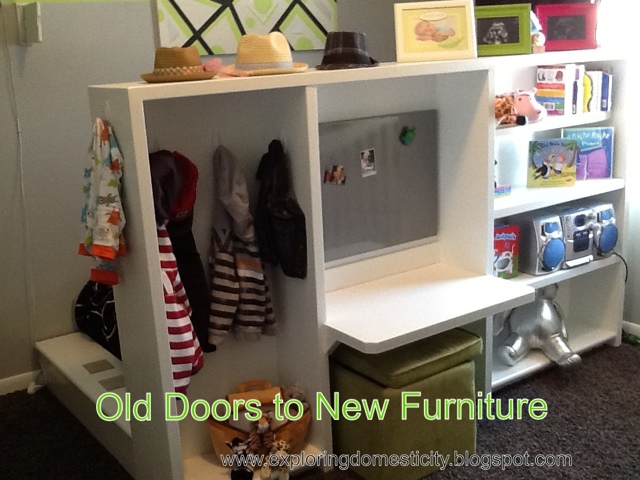 Use old doors to make new furniture!
