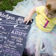 1st Birthday Board & Outfit