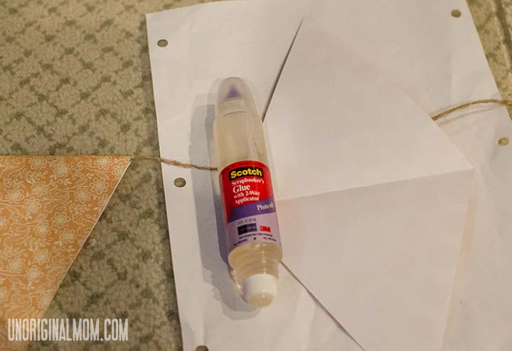 Simple Scrapbook Paper Bunting | unOriginalMom.com