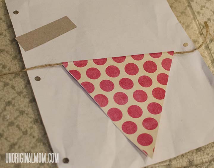 Simple Scrapbook Paper Bunting | unOriginalMom.com