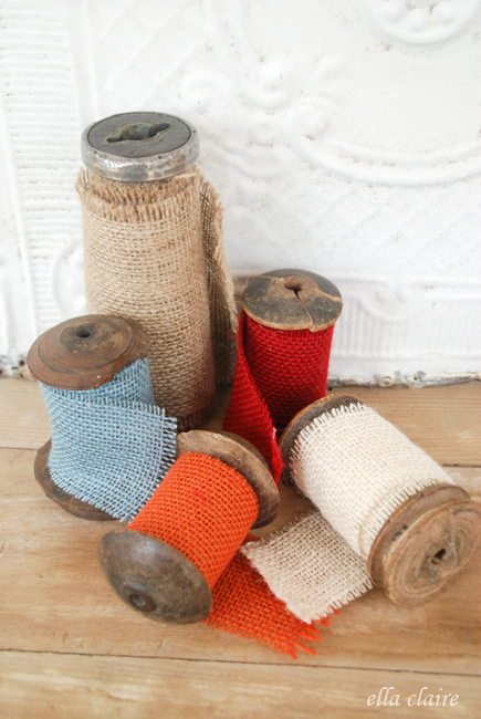 Original Friday Feature:  Burlap Ribbon from Ella Claire Inspired