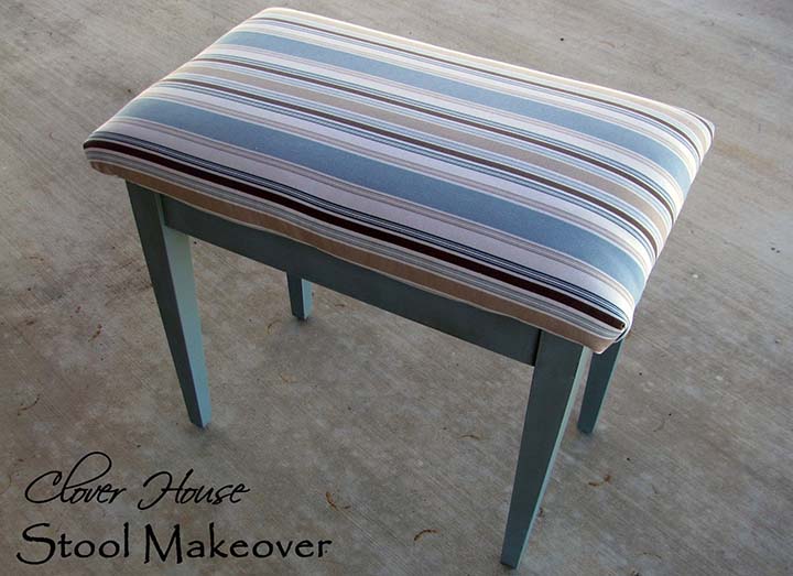 Original Friday Feature:  Stool Makeover from Clover House