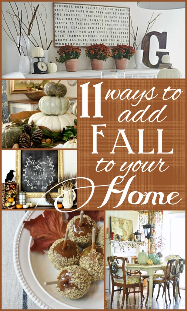 Original Friday Feature - great fall decorating inspiration and eye candy!  Round-Up from The Turquoise Home