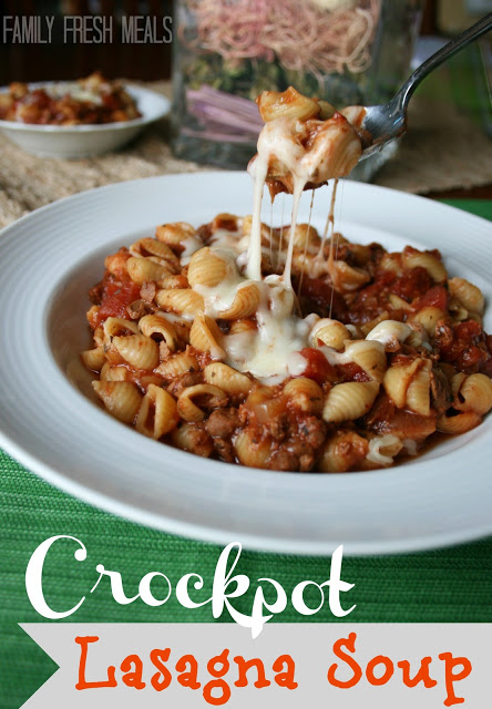 Original Friday Feature: Crockpot Lasagna Soup from Family Fresh Meals