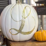 Glitter Monogrammed Pumpkin