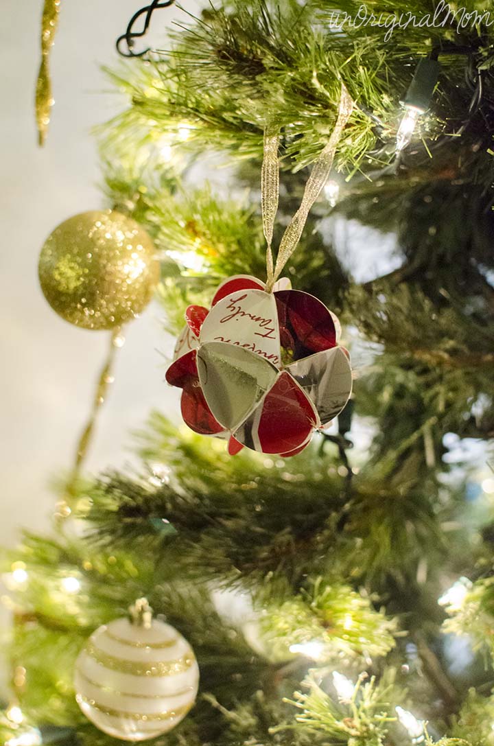 DIY Christmas Card Ornament with FREE cut file!