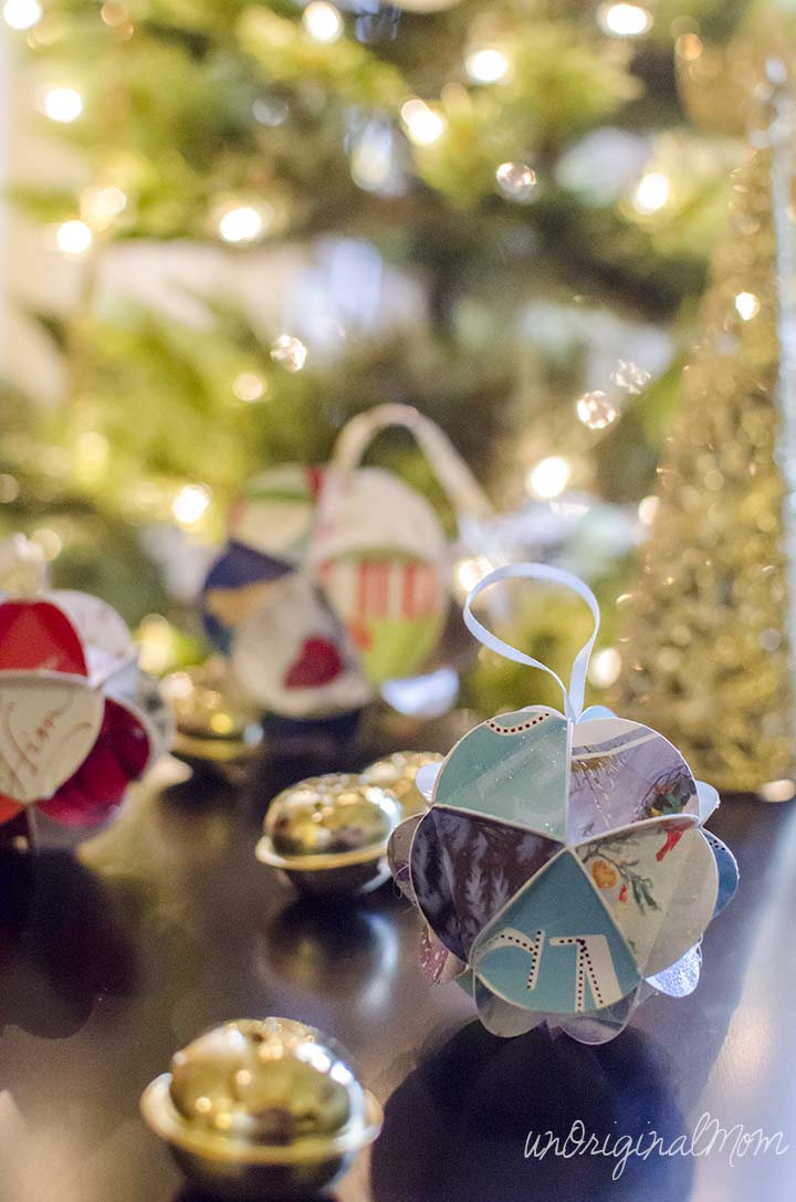 DIY Christmas Card Ornament with FREE cut file!