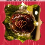 Rose Petal Keepsake Ornament and a Proposal to Remember!