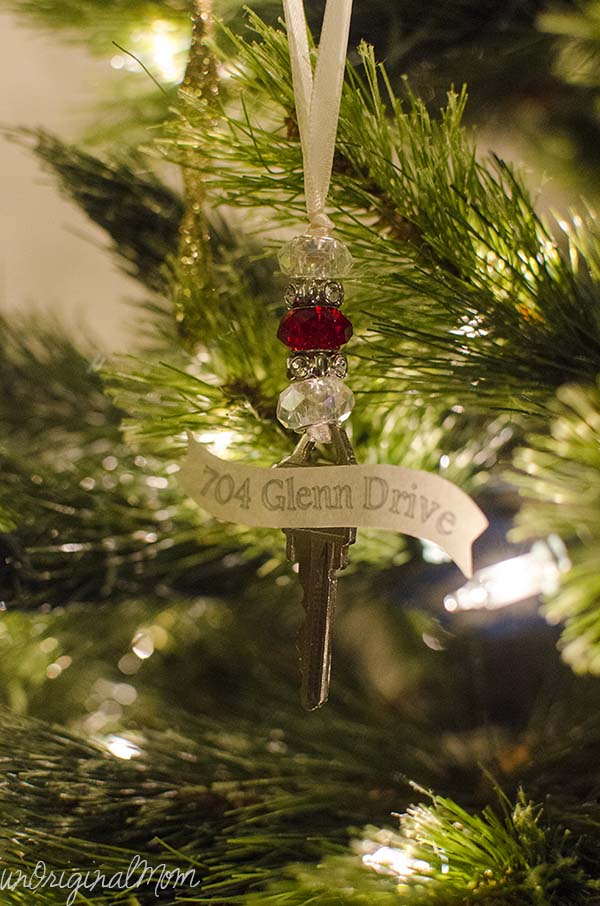 Take a key from your old house and hang it on your tree as a keepsake ornament!