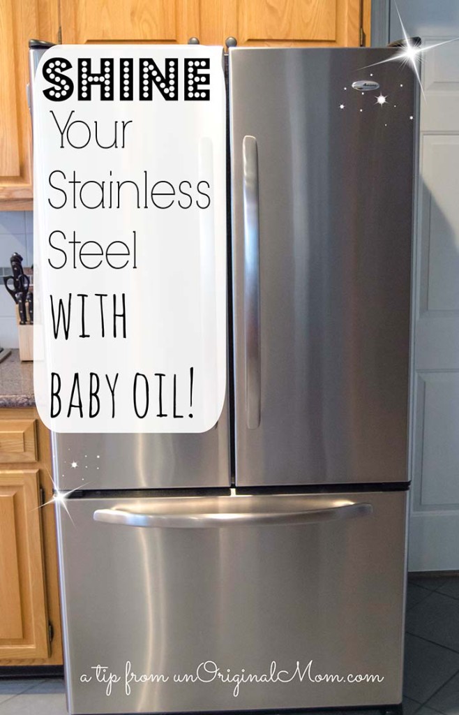 How to Shine your Stainless Steel...using baby oil!