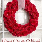 DIY Paper Rosette Wreath (with Free Cut File!)