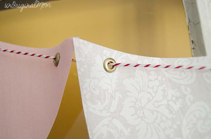 No-Sew Interchangeable Fabric Bunting - mix and match for different holidays or occasions!