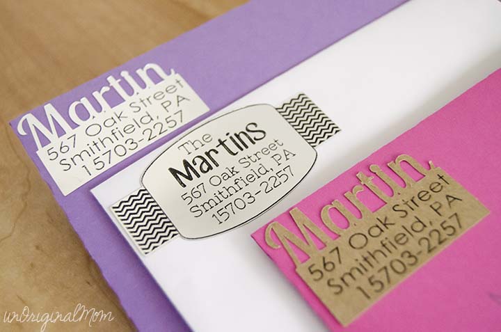 Add a little fun and personality to your return address labels with your Silhouette!