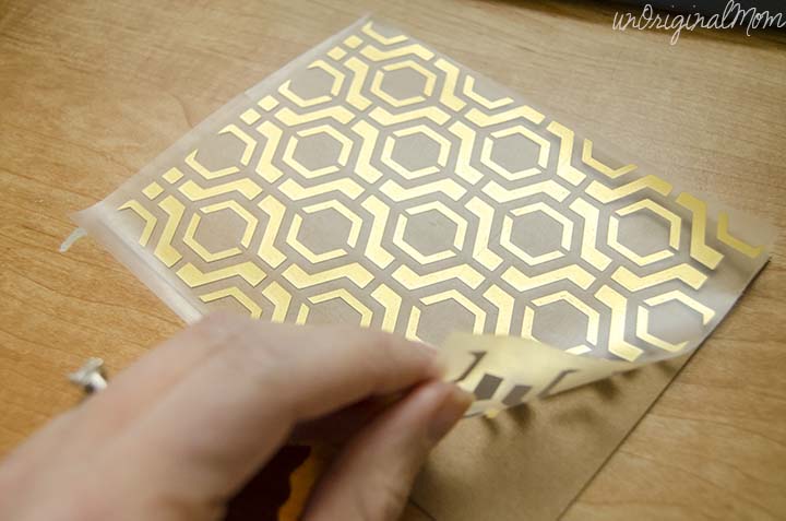 Easy Geometric Cards with Gold Foil - so easy to create with your Silhouette!