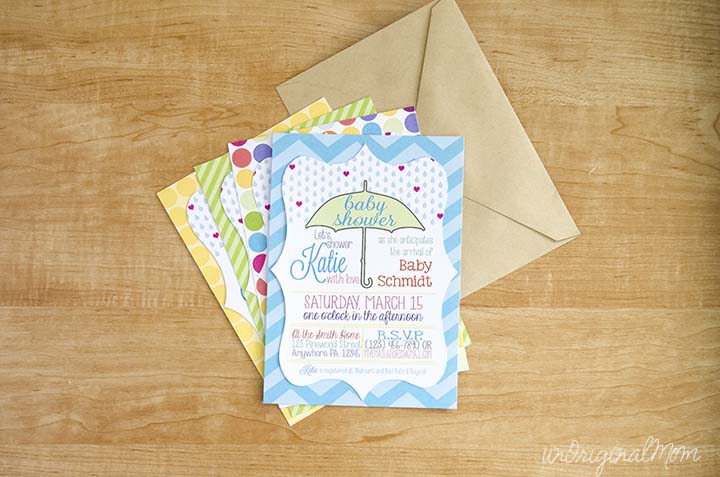 Print and cut baby shower invitations with your Silhouette - even when you don't have a printer!