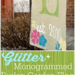 Burlap Garden Flag with Heat Transfer Vinyl