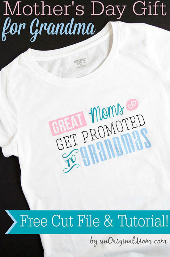 Download Great Moms Get Promoted To Grandmas Mother S Day Gift Idea Htv Tutorial Unoriginal Mom