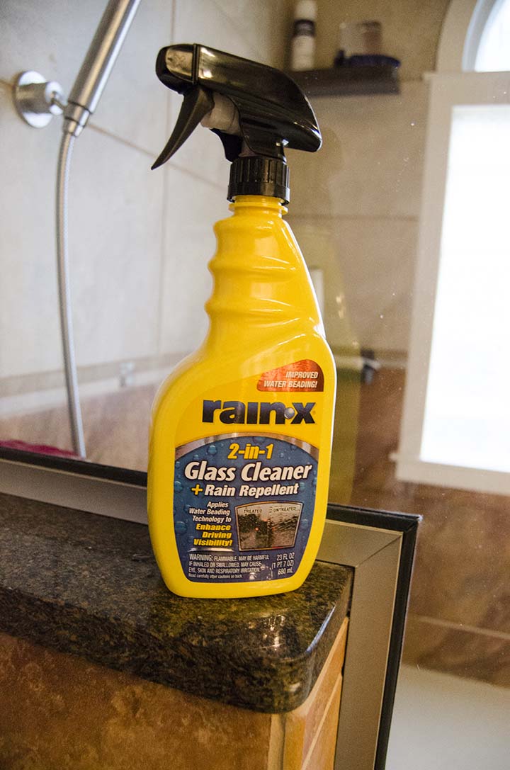 Use Rain-X on your shower glass!