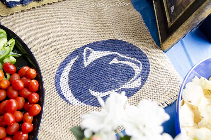 Navy Blue, White, and Coral Penn State Graduation Party!