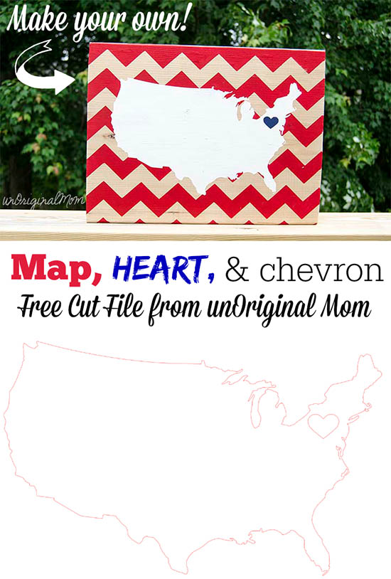 DIY Patriotic Wooden Sign - free cut file!