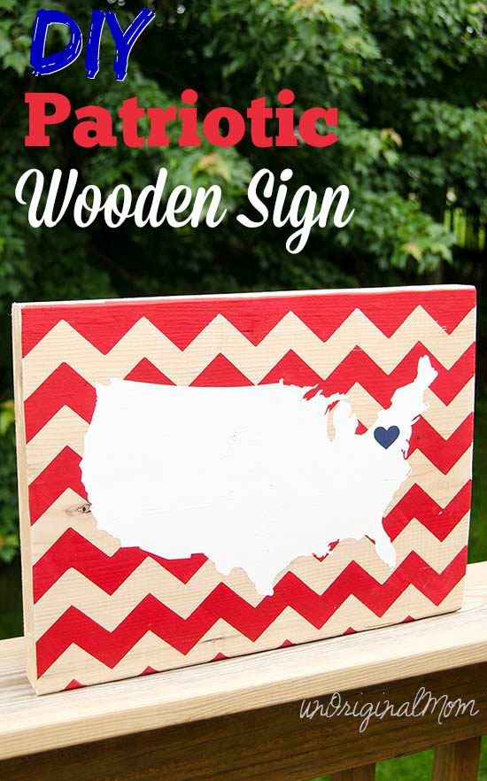 DIY Patriotic Wooden Sign - free cut file!