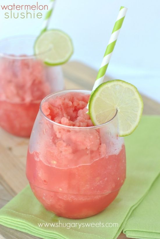 15 Summer Mocktails - Watermelon Slushie