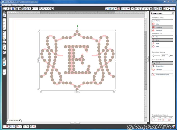 Step-by-step tutorial to create your own rhinestone template with Silhouette Designer Edition!