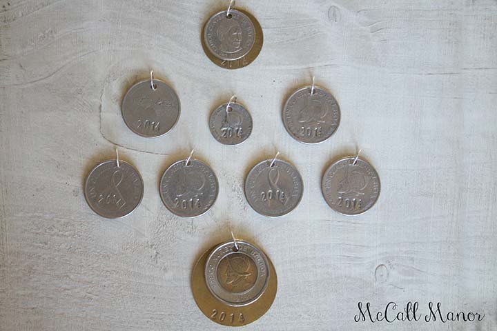 Make unique gifts out of leftover foreign coins from trips abroad!