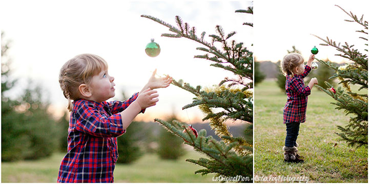 Family Christmas Photos simply styled at a tree farm - perfect for a Christmas card!