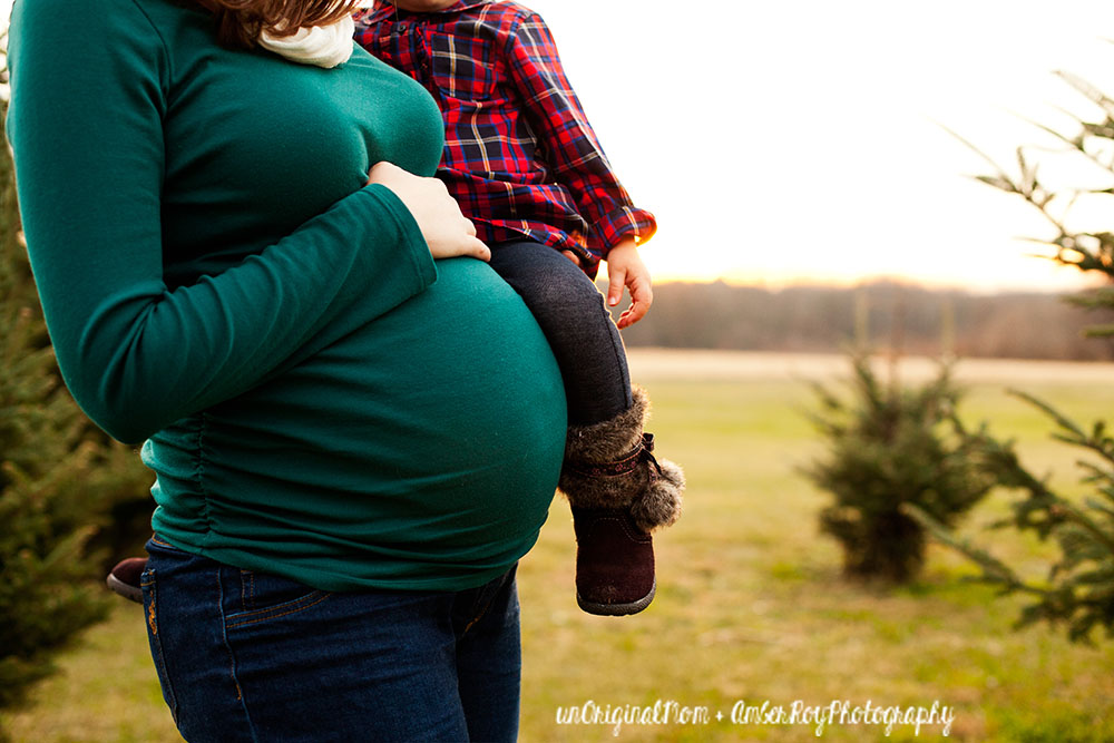 Family Christmas Photos simply styled at a tree farm - perfect for a Christmas card!