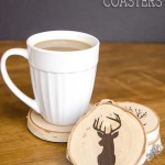 DIY Painted Wood Slice Coasters