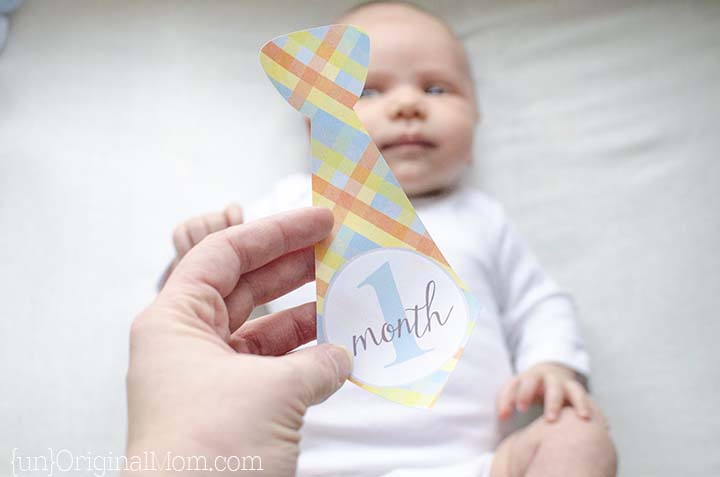 DIY Monthly Baby Stickers - create your own stickers in any shape, size, or color using a Silhouette Cameo or Portrait