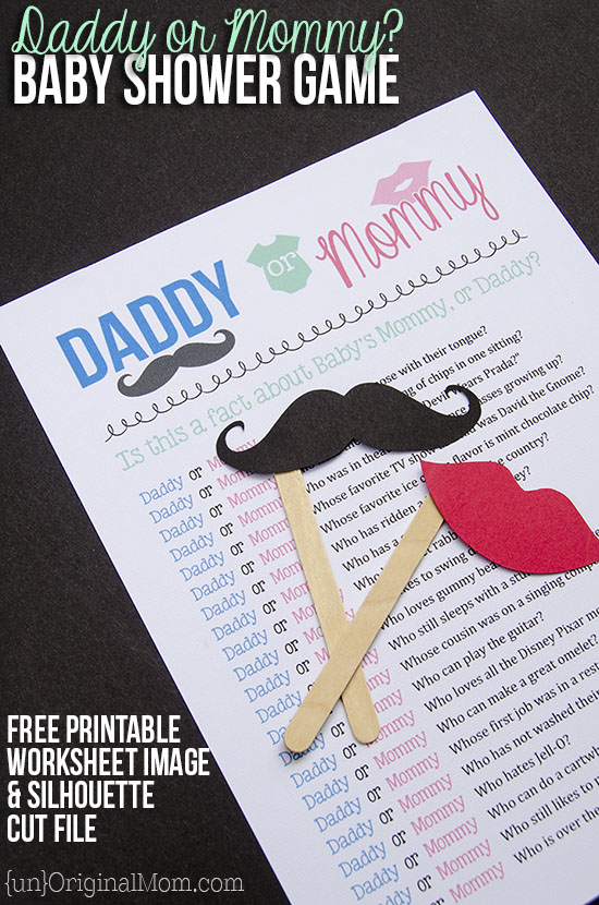 "Daddy or Mommy?" - fun idea for a baby Shower game!