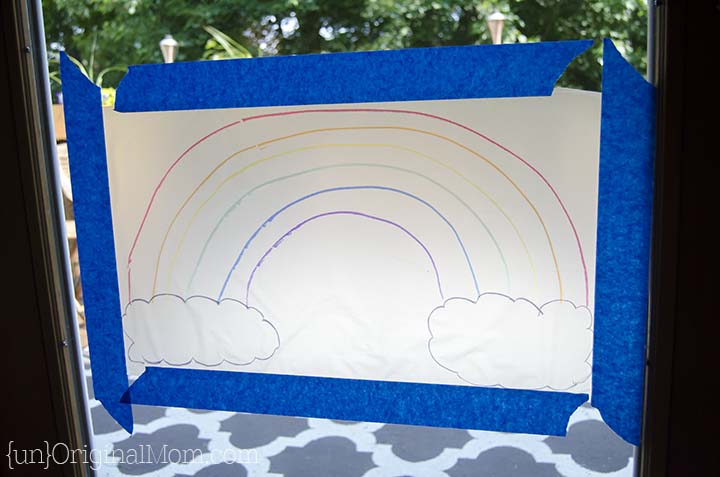 A favorite DIY Hack–Using Glad Press'n Seal for Painting