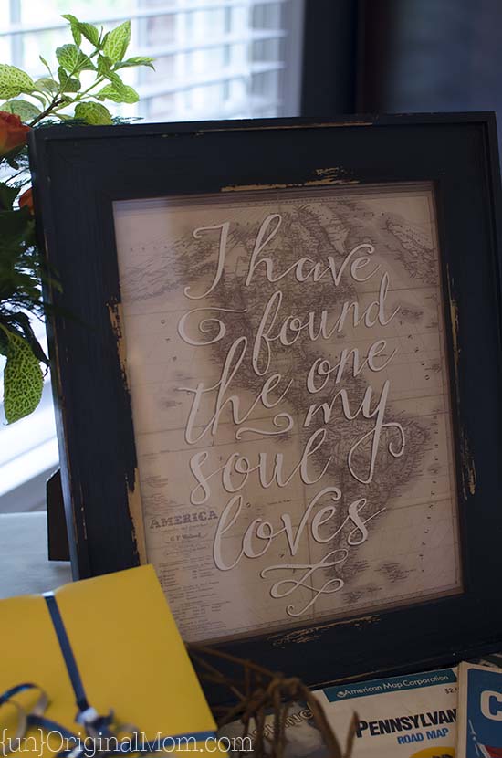 Free printable travel quotes - perfect for a vintage travel themed bridal shower!