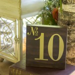 DIY Wood Table Numbers for a Wedding