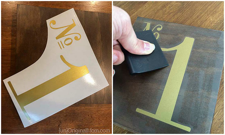 Step by step tutorial to make beautiful stained wood table numbers