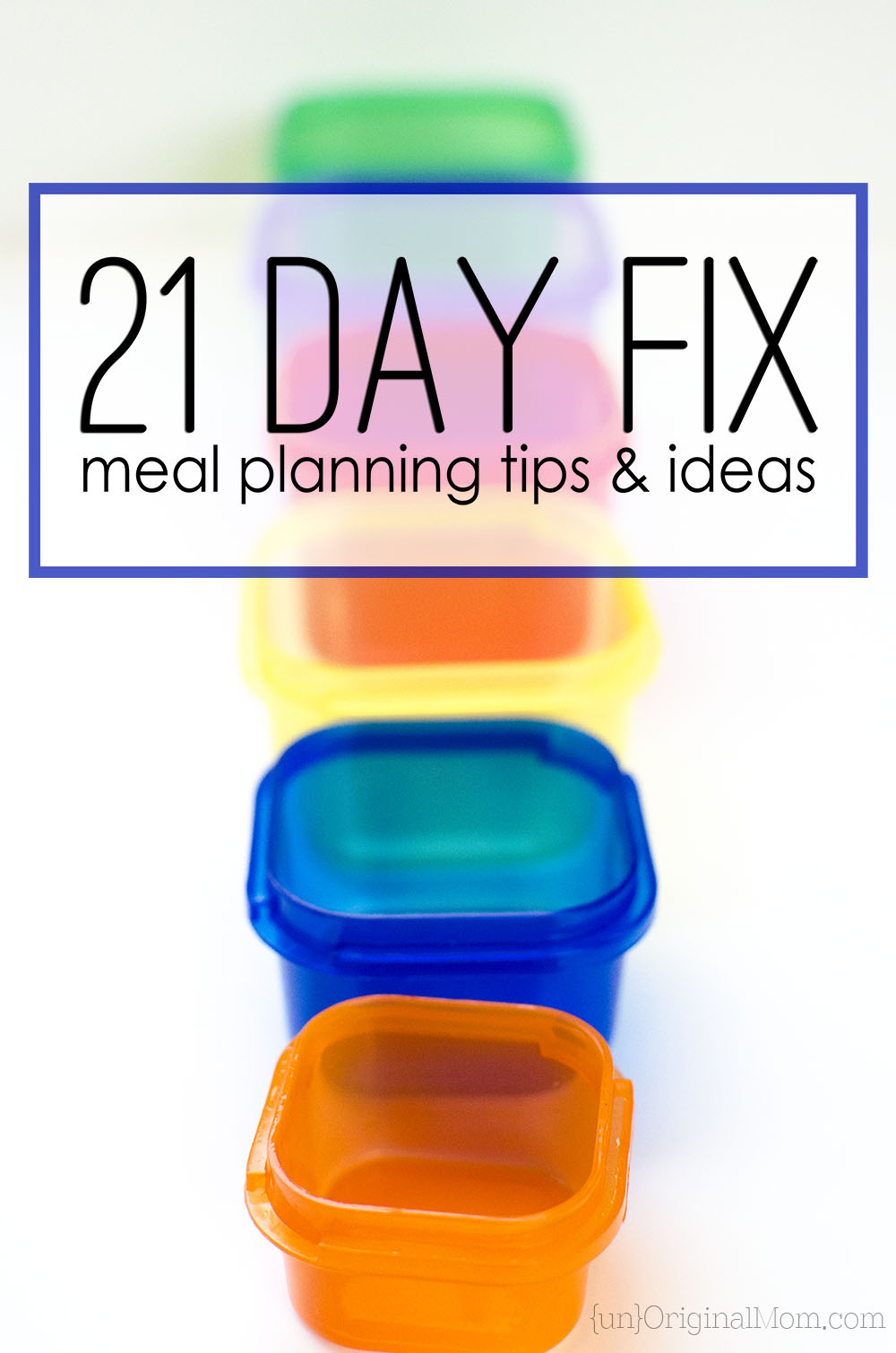 How to Follow the 21 Day Fix Meal Plan Without the Containers.